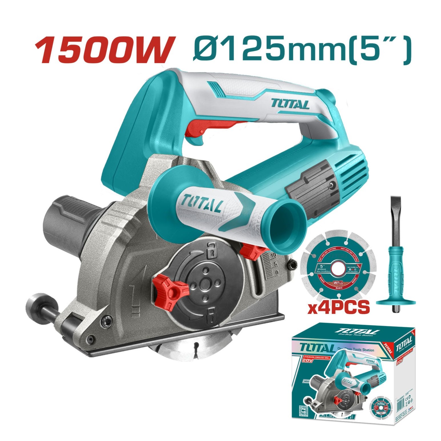 شیار زن ظرفیت ۱۵۰۰ وات توتال مدل TWLC1256