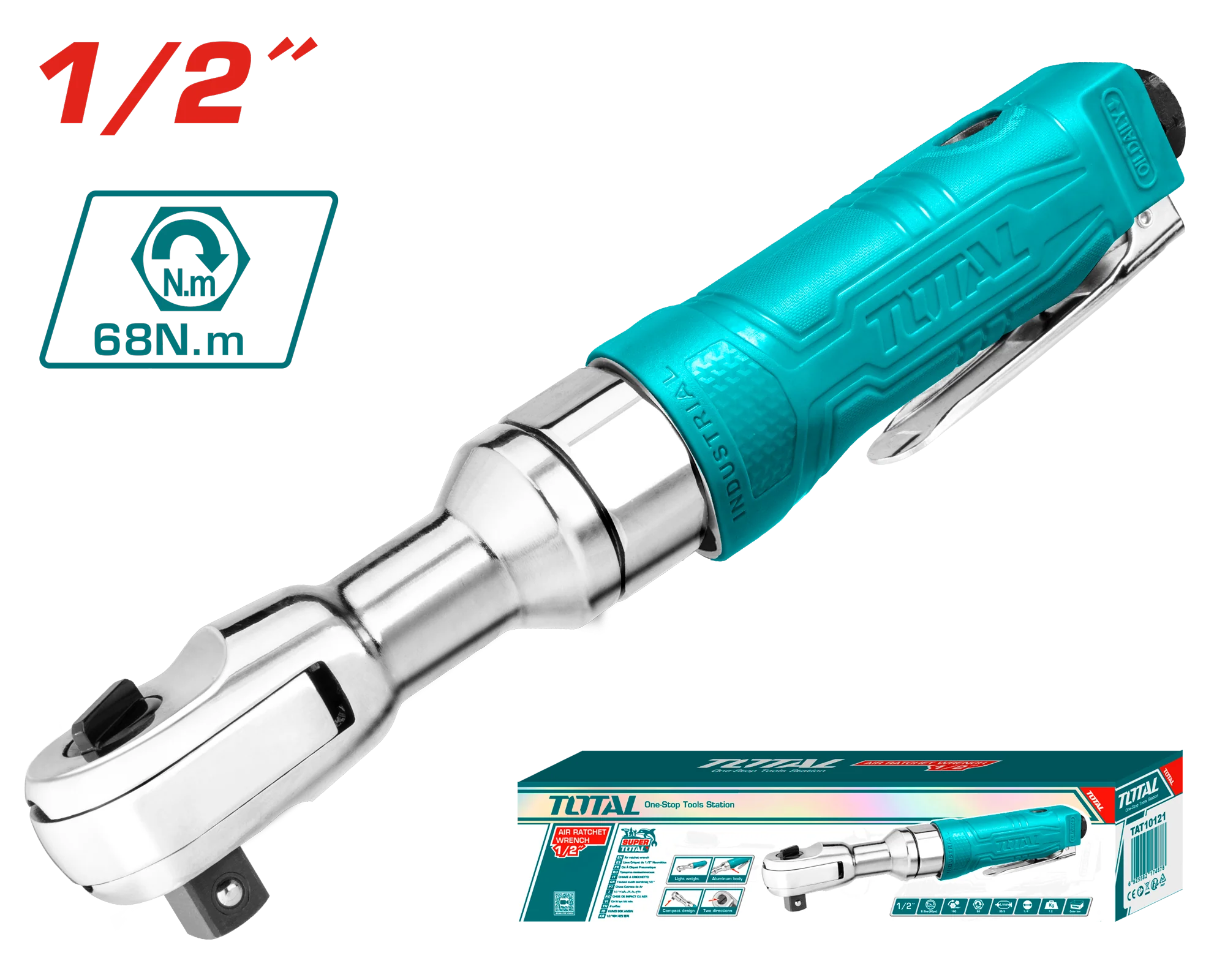 آچار جغجغه بادی 1/4 اینچ توتال TAT10121