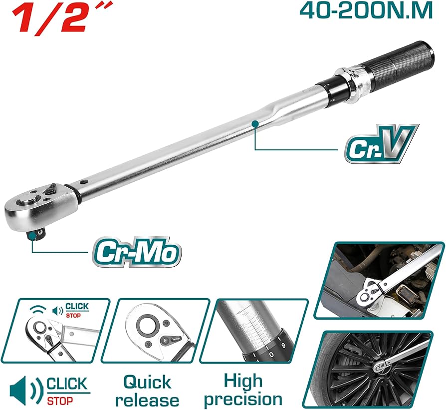 آچار گشتاور توتال مدل  THPTW200N2