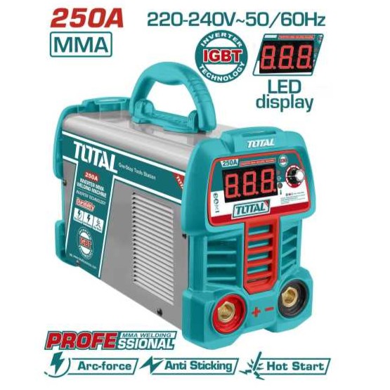 اینورتر جوشکاری  ظرفیت ۲۵۰ آمپر توتال مدل TW225069